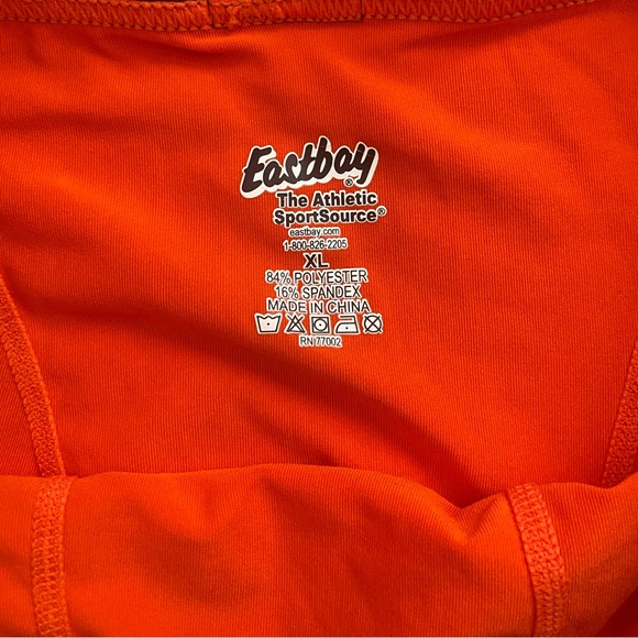 Men’s Eastbay Compression Shorts, Orange, Size XL - Picture 3 of 5